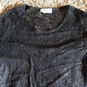 Black lace top